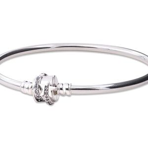 Pandora Shooting Star Moments Sterling Silver Bangle Bracelet
